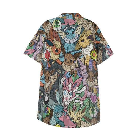 Stained Glass Hawaiian Shirt for Kids